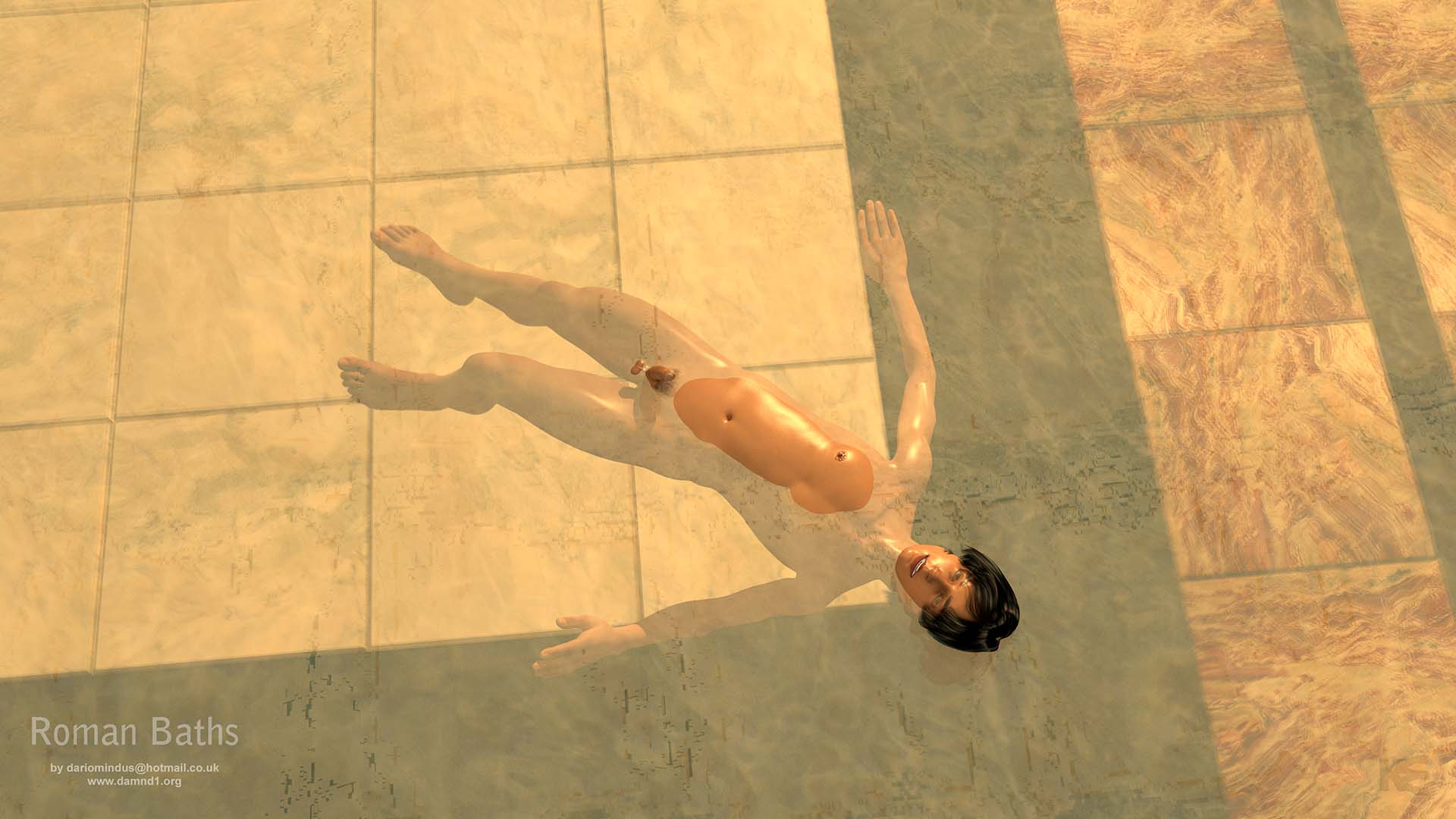 Roman baths 4 - overhead HD